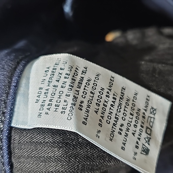 True Religion Rocco Slim Fit Blue & Black Jeans Size 38x34 - Picture 8 of 12